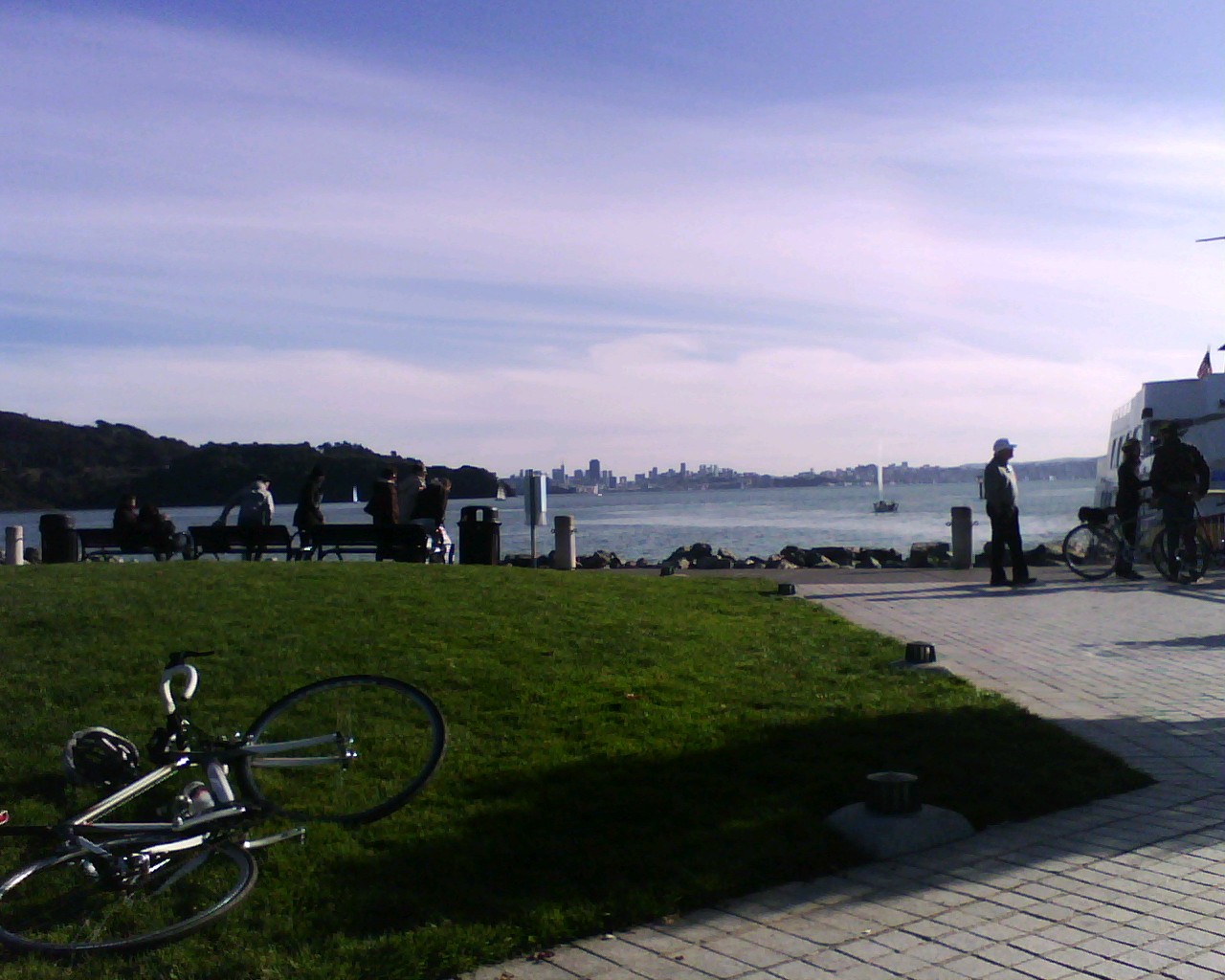 The view of San Francisco from Tiburon